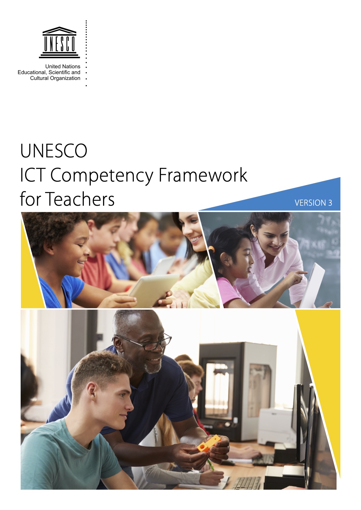 Capa: UNESCO ICT competency framework for teachers, version 3