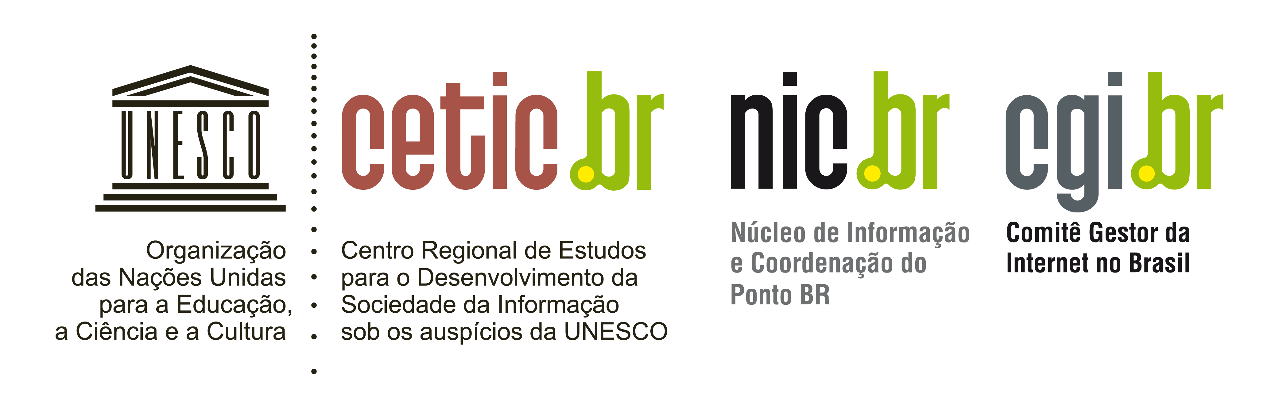 UNESCO · Cetic.br · NIC.br · CGI.br